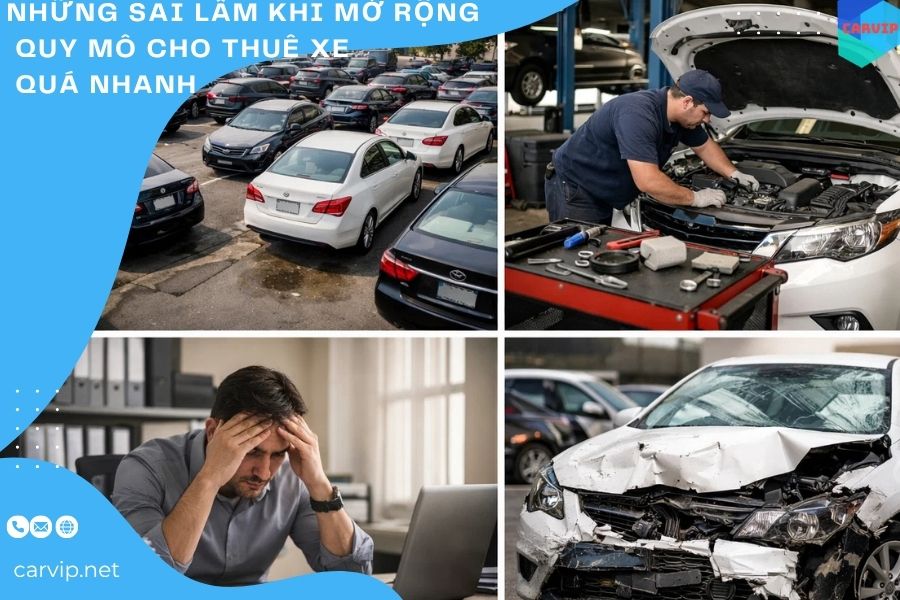Những sai lầm khi mở rộng quy mô cho thuê xe quá nhanh  