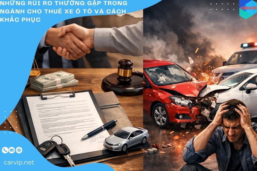 Những rủi ro thường gặp trong ngành cho thuê xe ô tô và cách khắc phục 