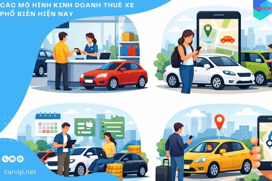 [CẬP NHẬT 2026] Các mô hình kinh doanh thuê xe phổ biến hiện nay 