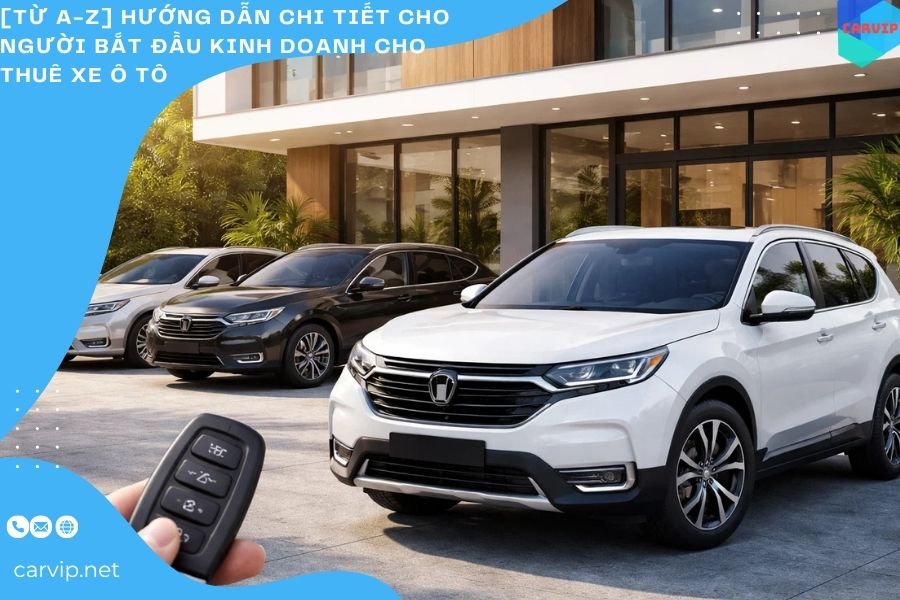 [TỪ A-Z] Hướng dẫn chi tiết cho người bắt đầu kinh doanh cho thuê xe ô tô 