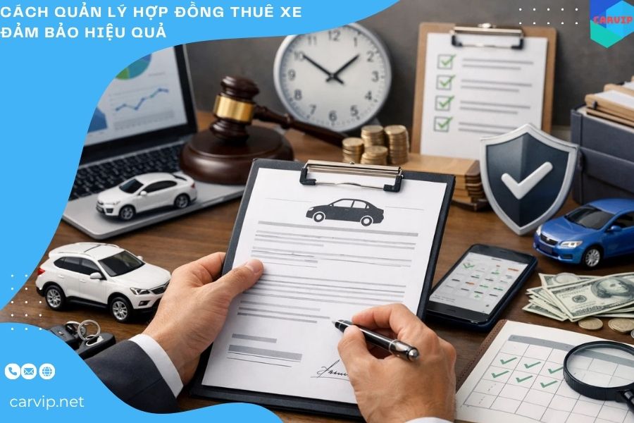 Cách quản lý hợp đồng thuê xe đảm bảo hiệu quả 
