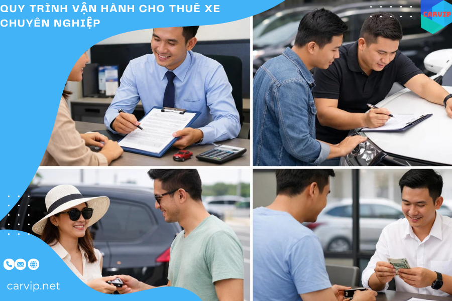 [HƯỚNG DẪN CHI TIẾT] Quy trình vận hành cho thuê xe chuyên nghiệp