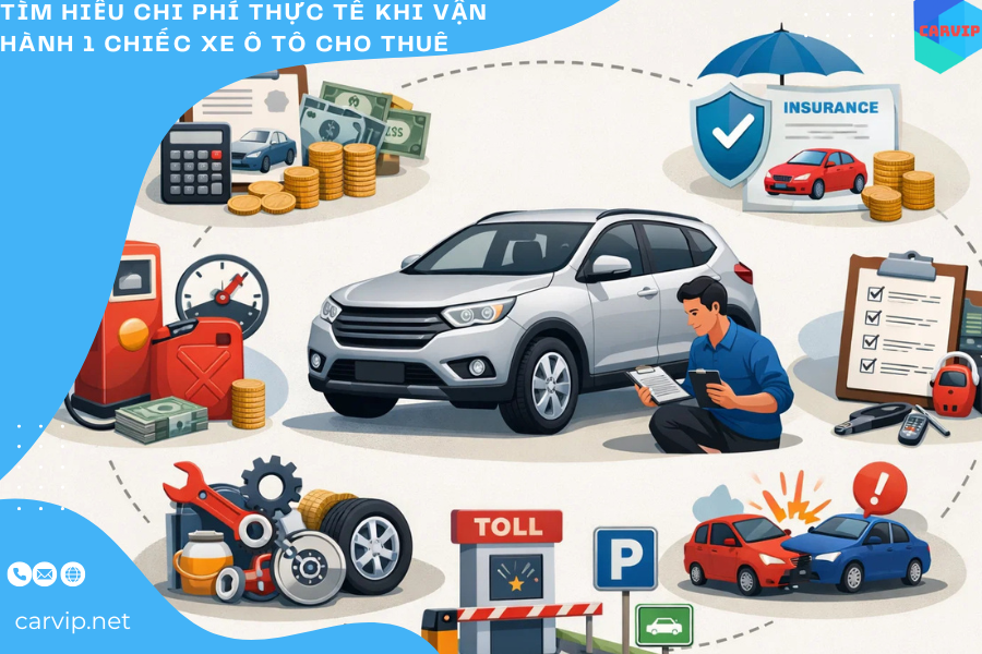 Tìm hiểu chi phí thực tế khi vận hành 1 chiếc xe ô tô cho thuê 